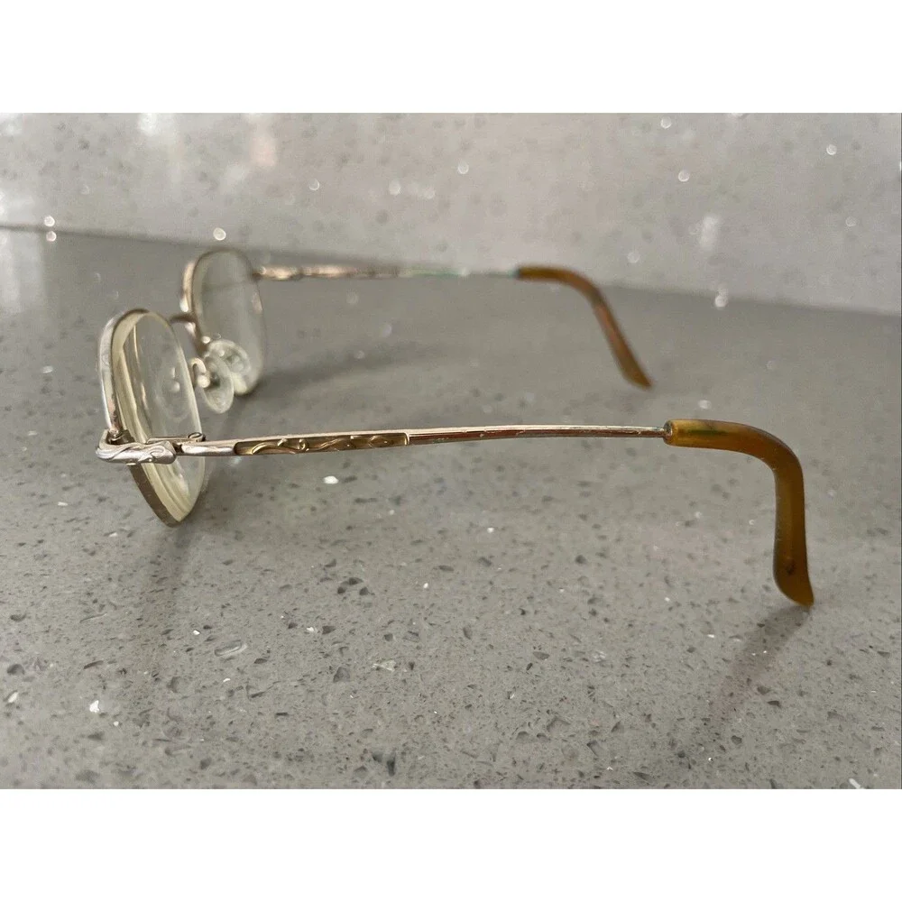 Laura Ashley Eyeglasses Frames ONLY Sally Harvest 50-18-130 Gold full rim vtg